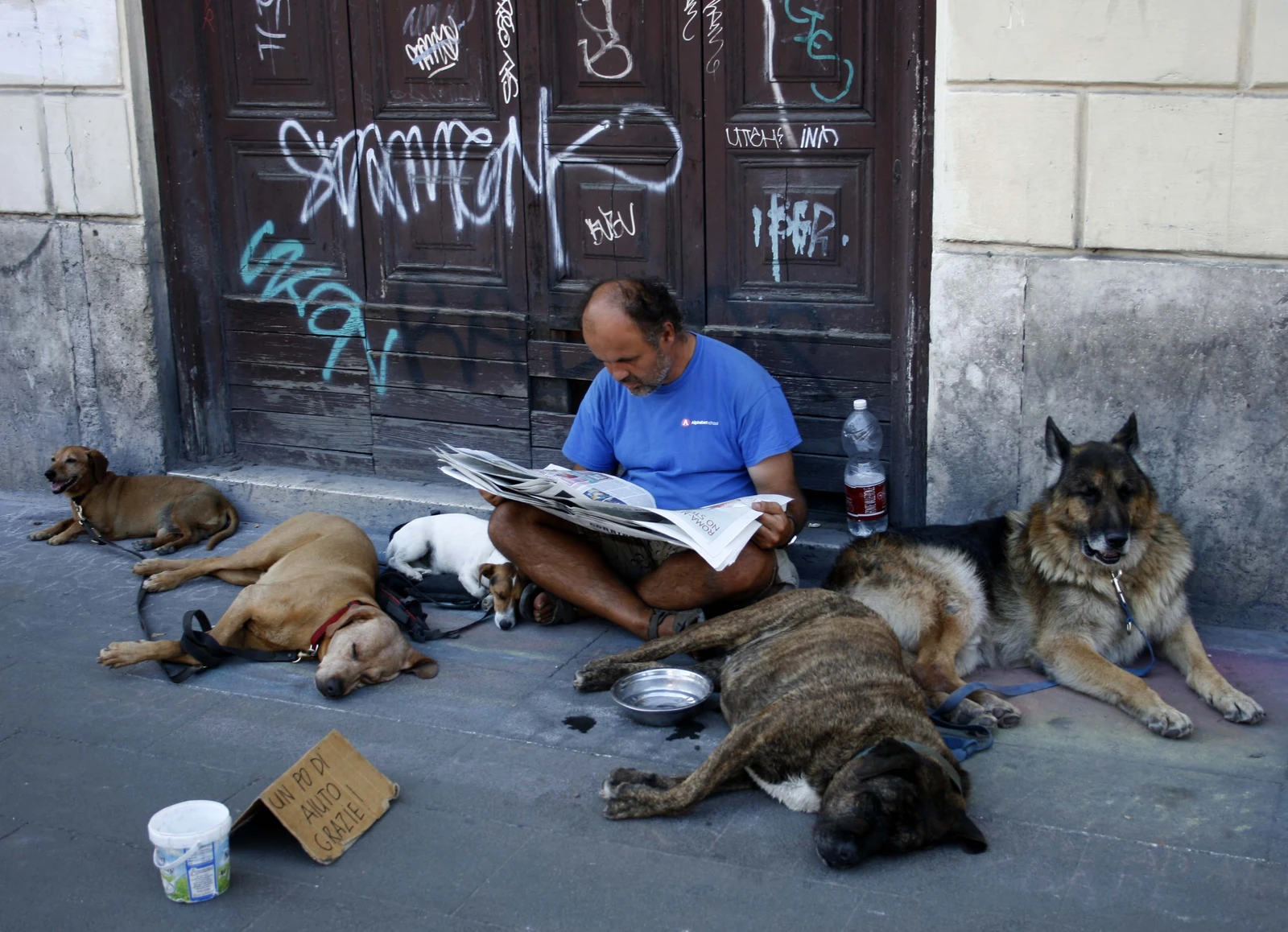 Man with the Dogs